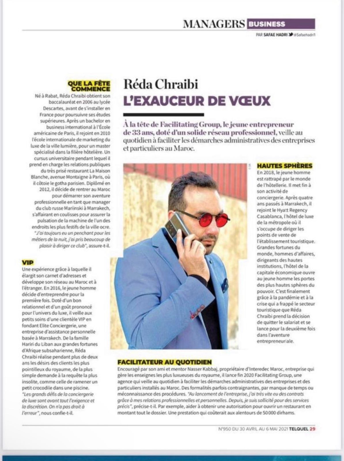 Article — Réda Chraïbi facilitateur